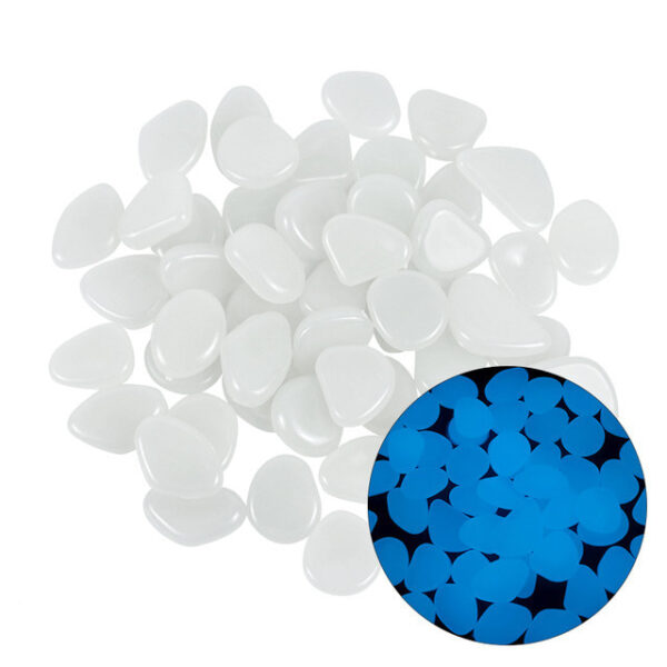 100Pcs Garden Decor Luminous Stones Glow In Dark Decorative Pebbles Pebble Rocks Outdoor Fish Tank Aquarium Decorations 2025 - US $8.99