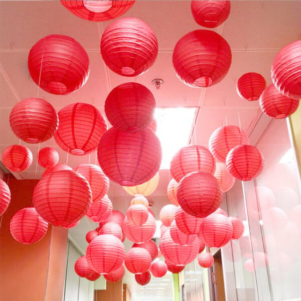 10pcs Multicolor Chinese Round Paper Lanterns Ball for Wedding Party Hanging lanterns Birthday Decor 2025 - US $17.99