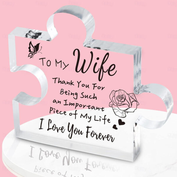 1pc, Gifts For Women, Engraved Puzzle Acrylic Plaque 3.94 X 3.94 Inch (About 10 X 10 Cm), Birthday Gifts For Women Friendship, Friendship Gifts For Wo