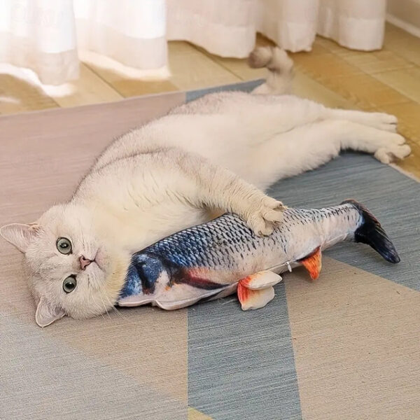 1pc Pet Cute Fish Design Cat Teaser Toy The Perfect InteractiveToy For Your Cat Or Dog 2024 - US $15.99