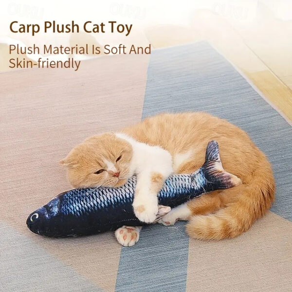 1pc Pet Cute Fish Design Cat Teaser Toy The Perfect InteractiveToy For Your Cat Or Dog 2024 - US $15.99