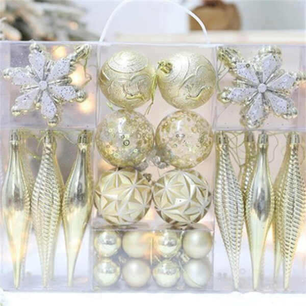 40PCS Christmas Tree Decorations Baubles Set White and Red Christmas Baubles Set Shatterproof Christmas Balls Ornaments for Xmas Christmas Tree 2025 -