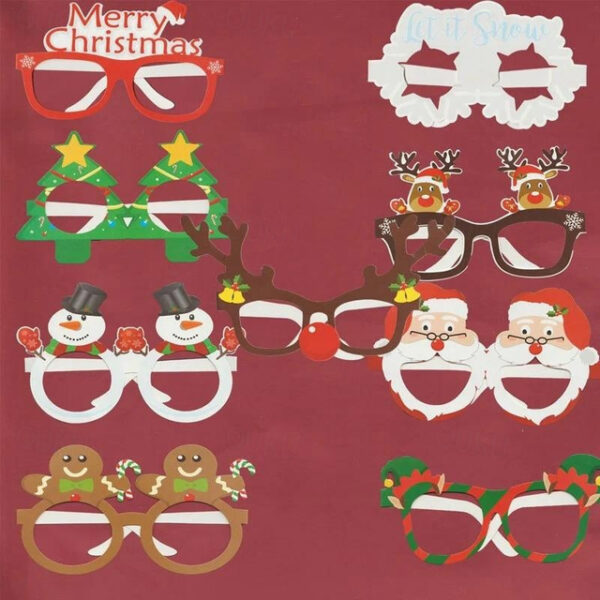 9pcs,/set Festive Glasses for Christmas, Birthdays, Weddings, and Parties - Perfect Photo Props and Party Supplies. 2024 - US $4.99