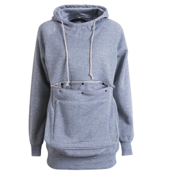 Big Kangaroo Pouch Hoodie Women Pet Pocket Hoodie Sweatshirt Dog Cat Carry Pocket Hooded Pullover Sportswear 2024 - US $45.99