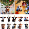 Car Hanging Ornament,Acrylic 2D Flat Printed Keychain, Optional Acrylic Ornament and Car Rear View Mirror Accessories Memorial Gifts Pack 2025 - US $5
