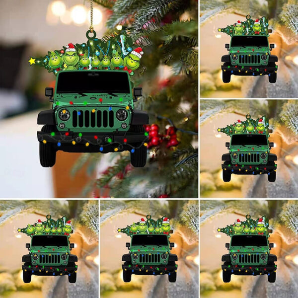 Christmas Car 2D Acrylic Decorations Car Decorations Christmas Tree Decorations Xmas Gift Home Decoration 2025 - US $5.49