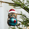 Christmas Cat Ornament,Acrylic 2D Flat Printed Xmas Tree Ornament and Car Rear View Mirror Accessories for Cat Lover 2025 - US $5.49