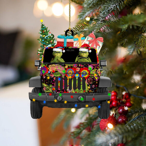 Christmas Ornament Gift for Racing, 2D Car Christmas Ornament with Custom Name, Ornament Gifts, Truck Ornament, Truck Christmas Ornament, Car Decor Ha