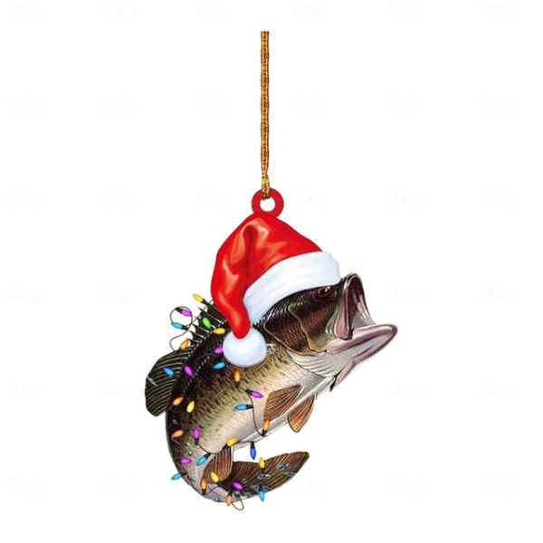 Christmas Ornament Xmas Tree 2D Acrylic Hanging Pendants Decorative Exquisite Home Farmhouse Party Decor 2024 - US $2.99