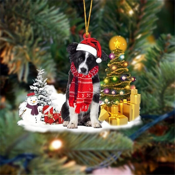 Creative New Car Pendant Christmas Dog Snowman Ornament Christmas Tree Pendant Acrylic Backpack Pendant Xmas Gift 2024 - US $4.99