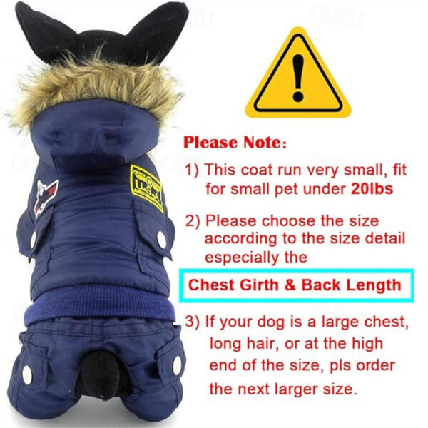 Dog Cat Coat Jacket Puffer / Down Jacket Fashion Party Winter Waterproof Warm Breathable Soft Washable Christmas Halloween Outdoor Casual Daily Dog Cl