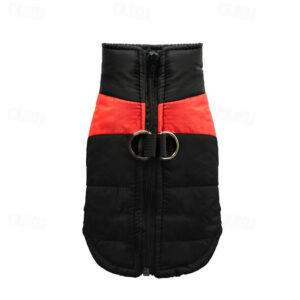 Dog Cat Coat Jacket Vest Puffer Jack Basic Casual / Sporty Winter Waterproof Warm Soft Washable Comfortable Christmas Halloween Carnival New Year Okto