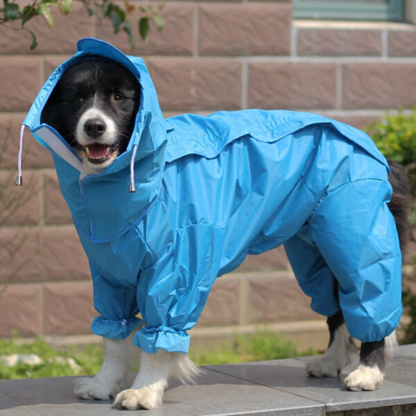 Dog Raincoat All-inclusive Open Belly Medium And Large Dog Teddy Bichon Golden Retriever Satsuma Pet Siamese Four-legged Clothes 2024 - US $34.99