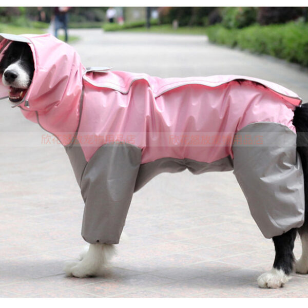 Dog Raincoat All-inclusive Open Belly Medium And Large Dog Teddy Bichon Golden Retriever Satsuma Pet Siamese Four-legged Clothes 2024 - US $34.99