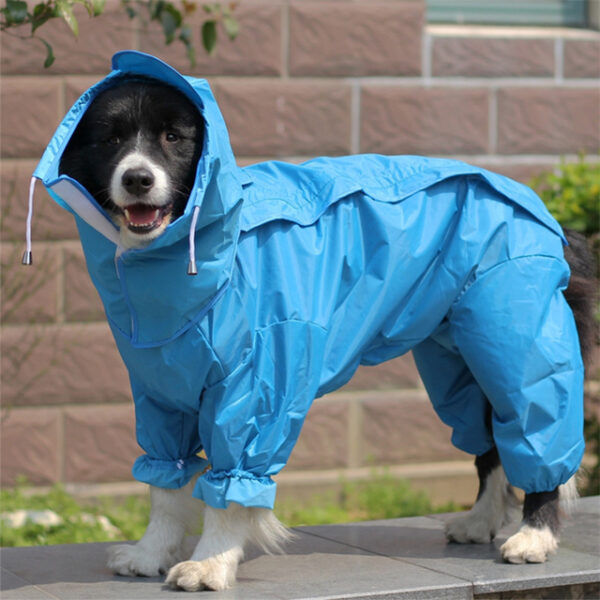 Dog Raincoat All-inclusive Open Belly Medium And Large Dog Teddy Bichon Golden Retriever Satsuma Pet Siamese Four-legged Clothes 2024 - US $34.99