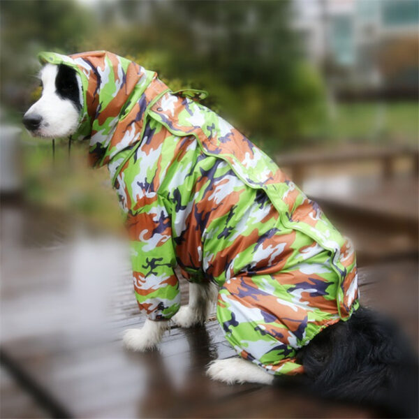 Dog Raincoat All-inclusive Open Belly Medium And Large Dog Teddy Bichon Golden Retriever Satsuma Pet Siamese Four-legged Clothes 2024 - US $34.99