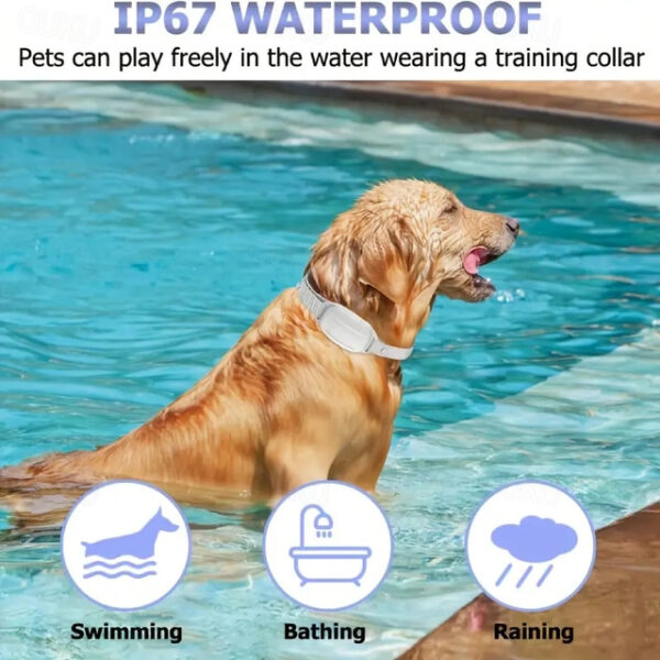 Dog Shock Collar Training Collar With Remote Control IP67 Waterproof Dog Collar For Large Medium And Small Dogs 2024 - US $63.99