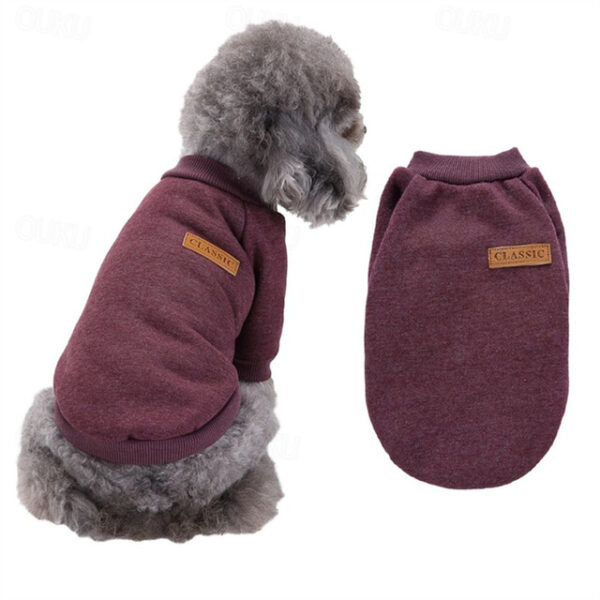 Dog Sweatshirt Fashion Winter Warm Fashion Comfortable Outdoor Dailywear Indoor Dog Clothing for Small Medium 2024 - US $13.49