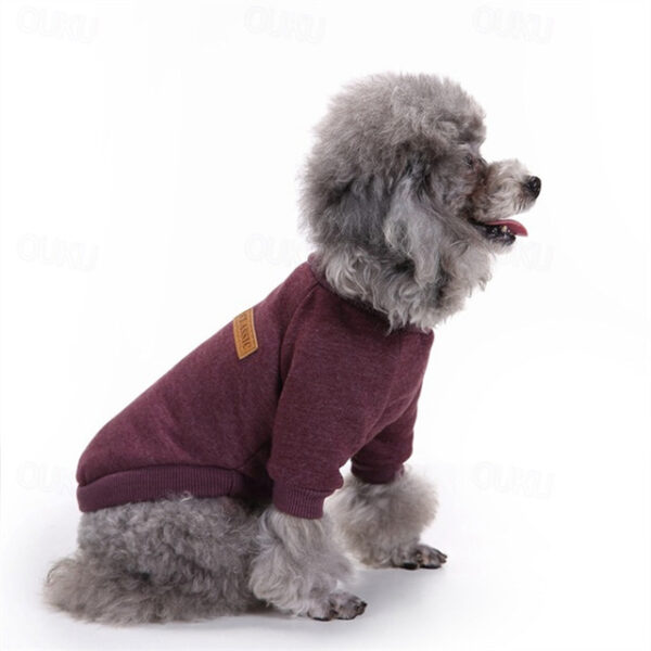 Dog Sweatshirt Fashion Winter Warm Fashion Comfortable Outdoor Dailywear Indoor Dog Clothing for Small Medium 2024 - US $13.49