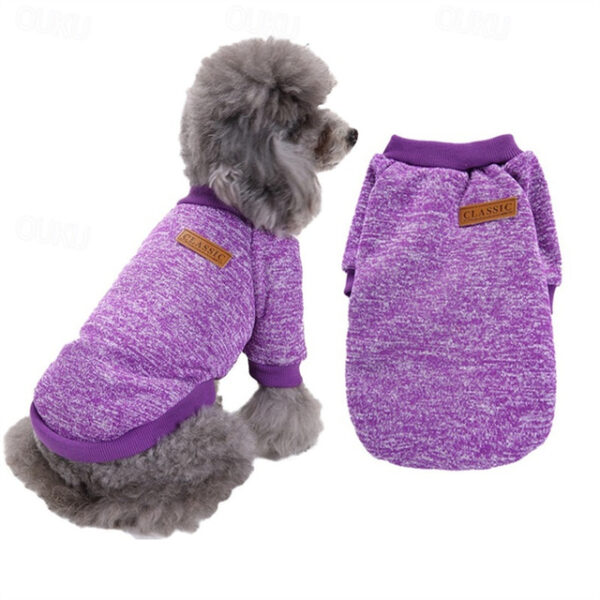 Dog Sweatshirt Fashion Winter Warm Fashion Comfortable Outdoor Dailywear Indoor Dog Clothing for Small Medium 2024 - US $13.49