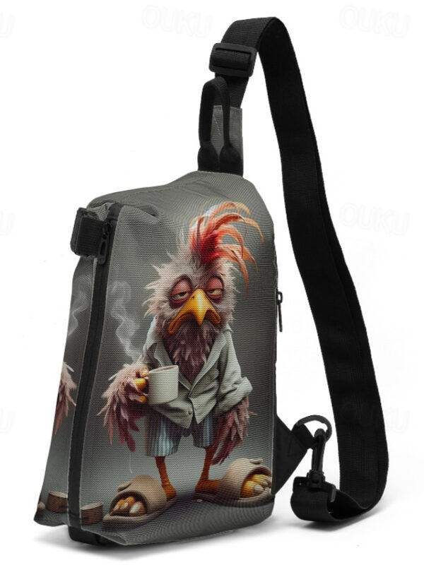 Funny Cartoon Rooster Sling Bag with Adjustable Strap – Casual Lightweight Crossbody Bag for Everyday Use 2025 - US $34.99