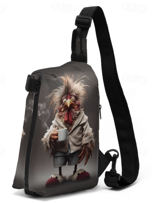 Funny Cartoon Rooster Sling Bag with Adjustable Strap – Casual Lightweight Crossbody Bag for Everyday Use 2025 - US $34.99