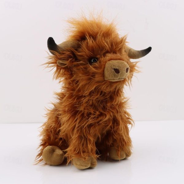 Highland Cow Plush Toy, 27CM/11'', Cute Highland Cattle Soft Stuffed Doll, Cow Plush Pillow For Kids And Fans Christmas Gift 2024 - US $20.99