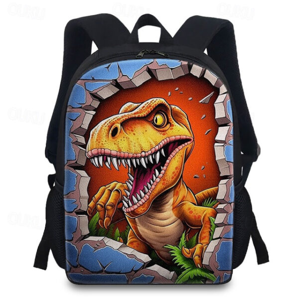 Large Capacity Dinosaur Animal Print Backpack for Kids - Fun and Durable School Bag with Adjustable Straps, Available in Two Patterns 2025 - US $22.99