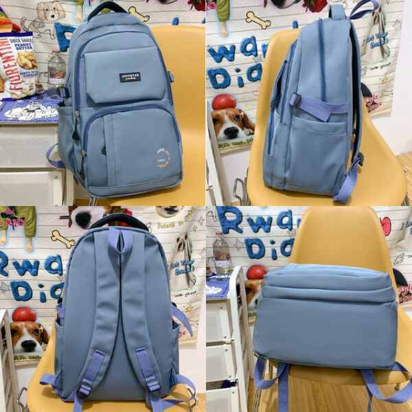 Large Capacity Waterproof Nylon Backpack with Multiple Compartments – Stylish and Durable Back to School Bag in Various Colors 2025 - US $24.99