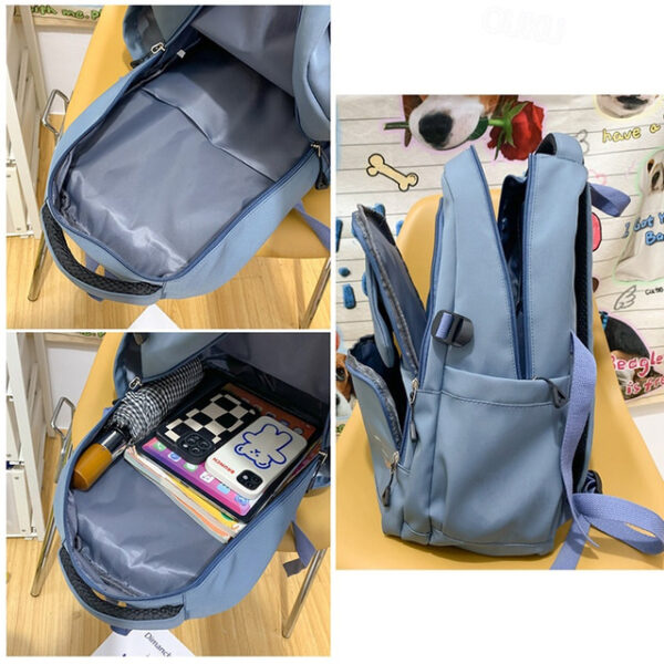 Large Capacity Waterproof Nylon Backpack with Multiple Compartments – Stylish and Durable Back to School Bag in Various Colors 2025 - US $24.99