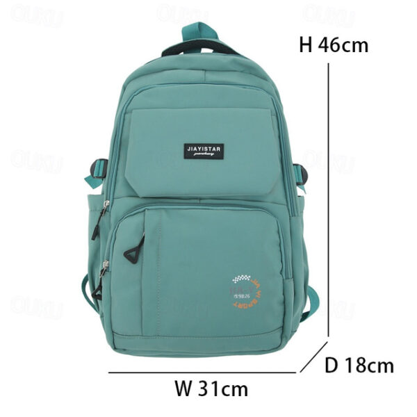 Large Capacity Waterproof Nylon Backpack with Multiple Compartments – Stylish and Durable Back to School Bag in Various Colors 2025 - US $24.99