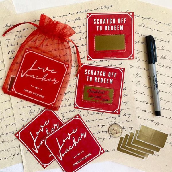 Love Scratch-off Custom DYI Gift, Valentine's Day Gift 2024 - US $5.99