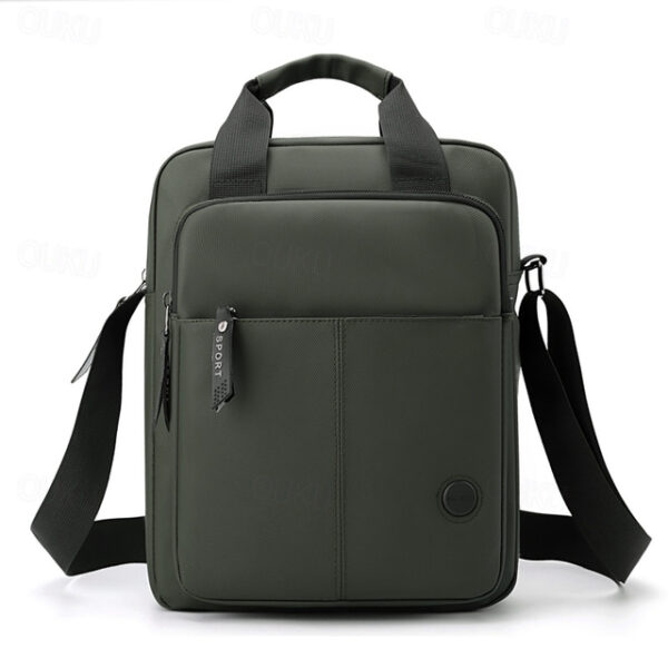 Men's Crossbody Bag Messenger Bag Oxford Cloth Daily Holiday Zipper Large Capacity Multi Carry Solid Color Black Blue Green 2025 - US $27.99