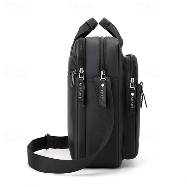 Men's Crossbody Bag Messenger Bag Oxford Cloth Daily Holiday Zipper Large Capacity Multi Carry Solid Color Black Blue Green 2025 - US $27.99