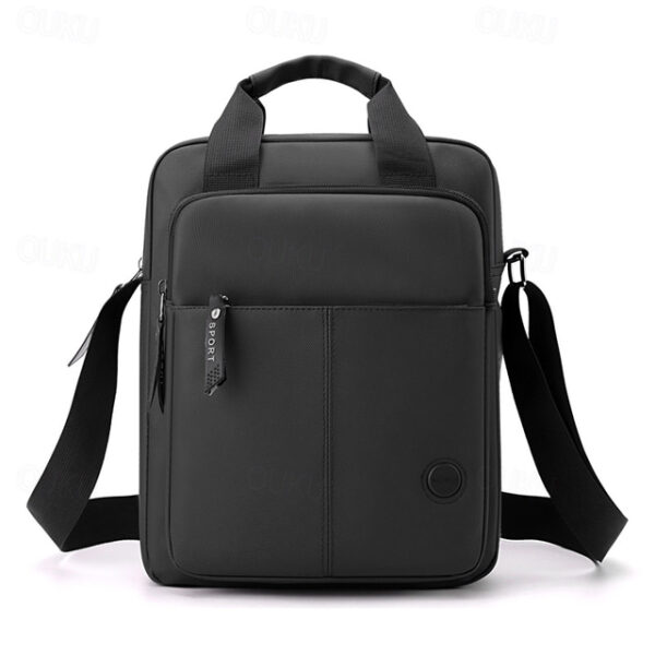 Men's Crossbody Bag Messenger Bag Oxford Cloth Daily Holiday Zipper Large Capacity Multi Carry Solid Color Black Blue Green 2025 - US $27.99