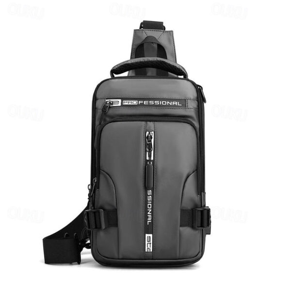 Men's Multifunction Crossbody Bag with USB Charging Port - Large Capacity, Back to School Shoulder Bag 2025 - US $22.99