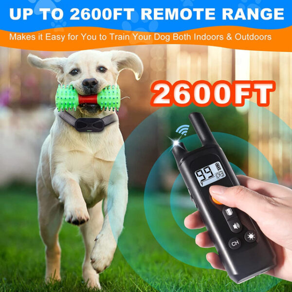 New Remote Control Dog Trainer Stop Barking Device Electronic Shock Collar Rechargeable Waterproof Pet Anti Barking Training Collar 2024 - US $48.99