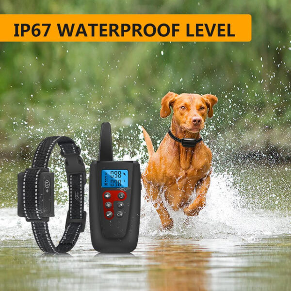 No Shock Dog Training Collar 3300ft Range Beep Vibrating Pet Trainer IPX7 Waterproof Rechargeable Pet Training Collar No Prongs Sound and Vibration Co