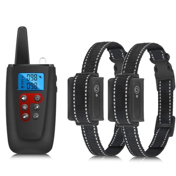 No Shock Dog Training Collar 3300ft Range Beep Vibrating Pet Trainer IPX7 Waterproof Rechargeable Pet Training Collar No Prongs Sound and Vibration Co