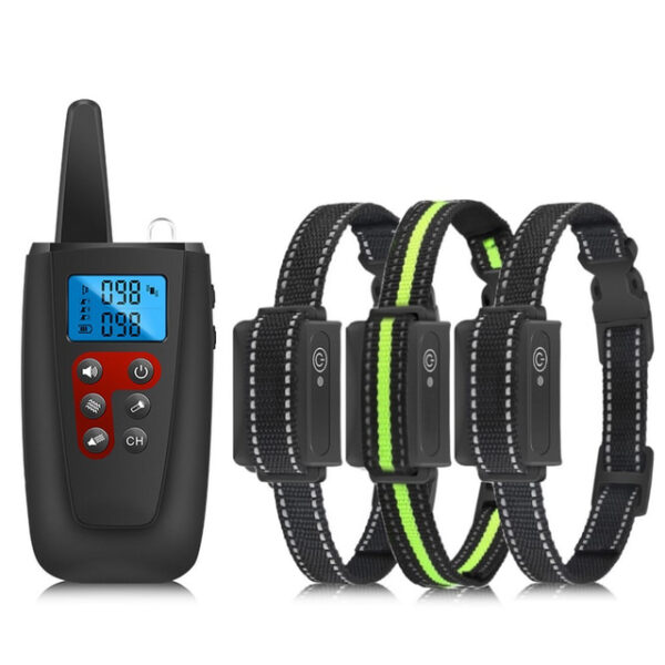 No Shock Dog Training Collar 3300ft Range Beep Vibrating Pet Trainer IPX7 Waterproof Rechargeable Pet Training Collar No Prongs Sound and Vibration Co