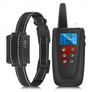 No Shock Dog Training Collar 3300ft Range Beep Vibrating Pet Trainer IPX7 Waterproof Rechargeable Pet Training Collar No Prongs Sound and Vibration Co