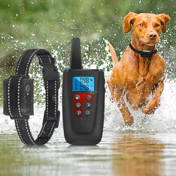 No Shock Dog Training Collar 3300ft Range Beep Vibrating Pet Trainer IPX7 Waterproof Rechargeable Pet Training Collar No Prongs Sound and Vibration Co