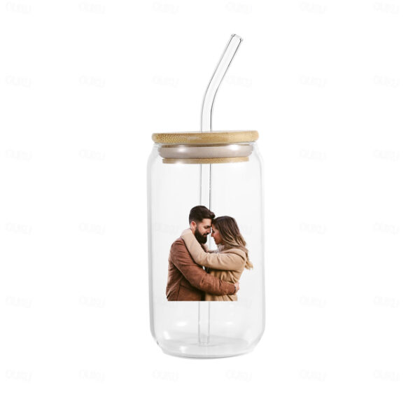 Personalized Photo Glass Can, Custom Beverage Tumbler for Family, Lovers, and Friends, Gift for Mother’s Day, Valentine’s Day, Christmas, Birthday, An