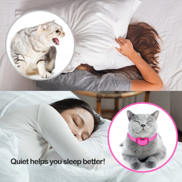 Pink Cat Stop Barkfor Cats Prevent Meowing 5 Levels of Progressive Training - Safe & Reflective 2024 - US $27.99