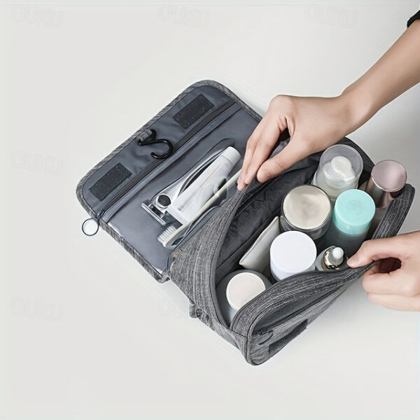 Portable Hanging Toiletry Bag - Waterproof Travel Organizer for Cosmetics and Toiletries with Multiple Compartments 2025 - US $11.49