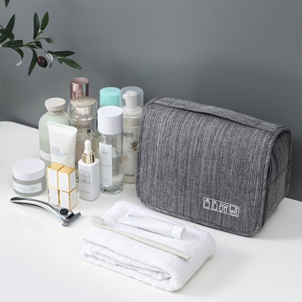 Portable Hanging Toiletry Bag - Waterproof Travel Organizer for Cosmetics and Toiletries with Multiple Compartments 2025 - US $11.49