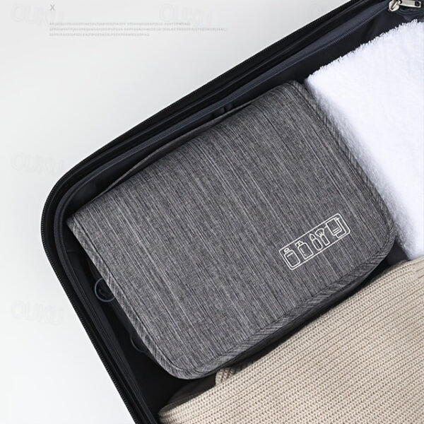 Portable Hanging Toiletry Bag - Waterproof Travel Organizer for Cosmetics and Toiletries with Multiple Compartments 2025 - US $11.49