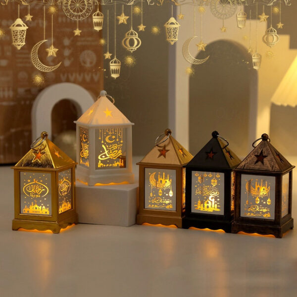 Ramadan Handheld Lanterns Candlesticks Wind Lamps Electronic Candles Festive Decorations Atmosphere Props 1PC 2025 - US $7.99