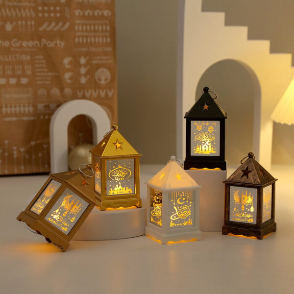 Ramadan Handheld Lanterns Candlesticks Wind Lamps Electronic Candles Festive Decorations Atmosphere Props 1PC 2025 - US $7.99