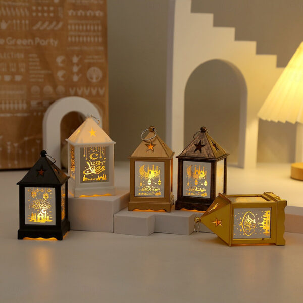 Ramadan Handheld Lanterns Candlesticks Wind Lamps Electronic Candles Festive Decorations Atmosphere Props 1PC 2025 - US $7.99
